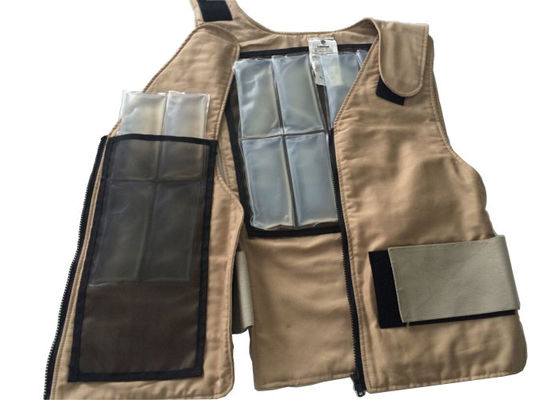 Veste refrigerando do PCM do tecido de algodão respirável unisex